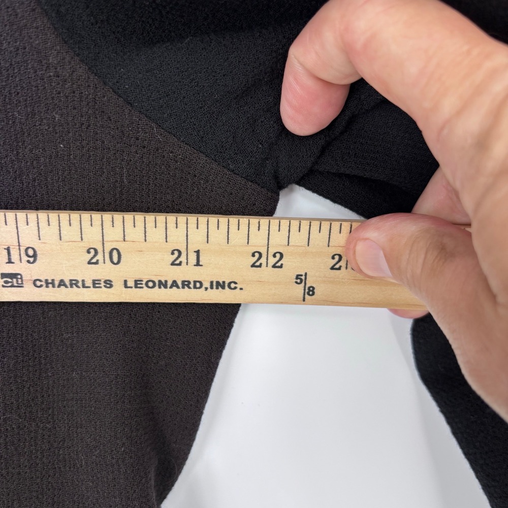 St. John "Sewn By Hand" 100% Wool Colorblock Boxy Zip Jacket Womens 16 Black - Picture 5 of 8